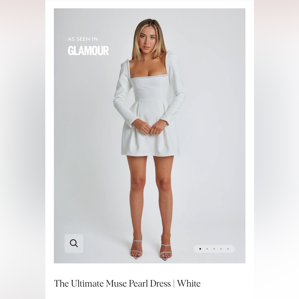 Odd Muse long sleeve pearl dress